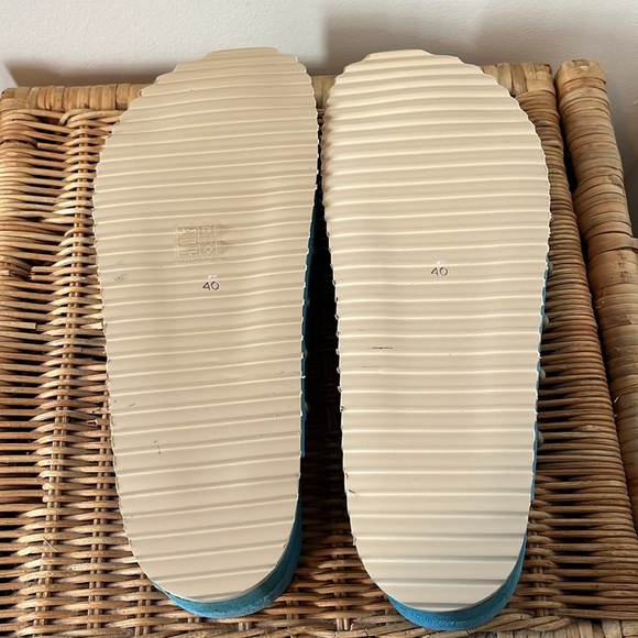 Free People Intentionally Blank Rule Breaker Platform Sandals Suede 40 EU or - Picture 9 of 14